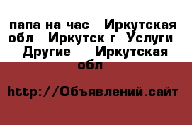 папа на час - Иркутская обл., Иркутск г. Услуги » Другие   . Иркутская обл.